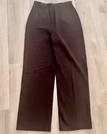 Santana Knit Pull On Pants Straight Leg Women's Brown Size 6