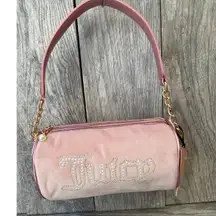 Juicy Couture | Blush Pink Barrel Bag with Pearl & Rhinestone Logo