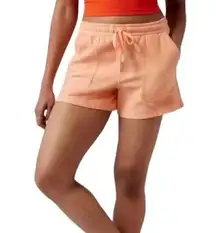 Athleta Women's Farallon Short XLARGE Peach Cotton Stretch Pull On Travel Comfy