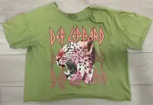 Philcos Def Leppard Cropped Tee