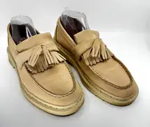 Dr Martens Adrian Tassel Loafer Color Warm Sand Suede SZ Women’s 10. Men’s 9.