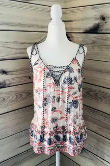 Floral Tie Tank