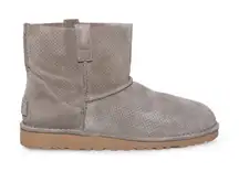 Ugg Women's Classic Unlined Mini Perf Boots Mole Taupe 10