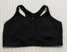 Spanx 40DD Sports Bra Black Racerback Lightly Lined