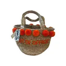 Roller Rabbit Out Of The Office Naila Tote Wicker Handbag NEW