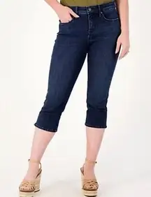 NYDJ Cool Embrace skinny capri clamdigger stretch jeans Lift Tuck 12