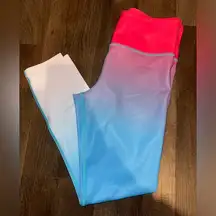 ZYIA Active Firecracker Light n Tight High Rise 7/8 Leggings Size 6-8