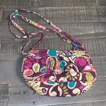 Vera‎ Bradley Frannie Crossbody Purse in Plum Crazy