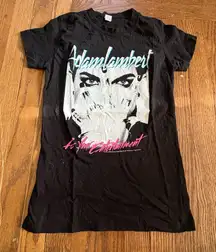 Adam Lambert “For Your Entertainment” Tour Era Graphic T-Shirt 2010 Pop