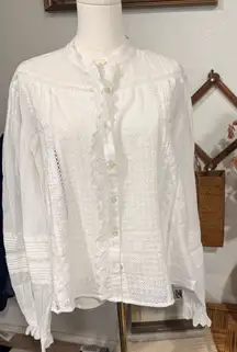 Scotch & Soda White Lace Blouse