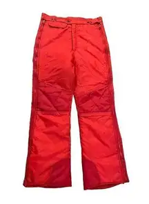 Obermeyer Vintage Red Ladies Warm-Up retro ski pants size 12