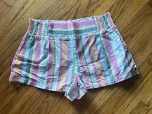 Roxy Handmade Life Stripe Shorts | Women’s Mid-Rise | Cotton Linen Blend