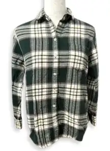 Old Navy Collared Shirt Button-Up Long Sleeve Plaid Pattern Multicolor W US XS
