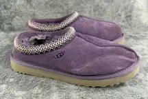 Women’s 8 UGG Tasman Slipper Slip On Purple Suede Trendy Cozy Winter