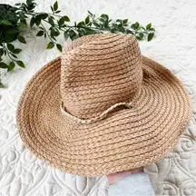 GAP Braided Band Straw Sun Hat With Adjustable Strap Sz S/M