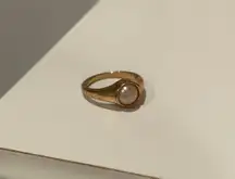 Gold Pearl Ring