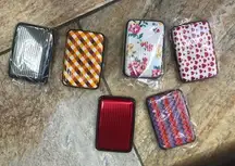 Hard shell card wallet fits atleast 10-12 cards