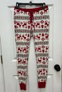 Hanna Andersson Adult S Pajamas Long Johns Pants Christmas Reindeer Dear Deer