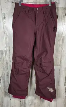 Burton Women’s Downtown Insulated Snow Pants – Burgundy – Size XS – MSRP $179