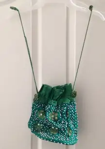 FINAL MARKDOWN MIRRORED & Beaded Drawstring Pouch