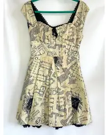 Women's Harry Potter "Marauder's Map" Mini Dress - Size Small