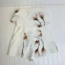 L'Atiste Floral Strapless Romper Watercolor