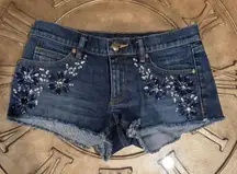 Juicy Jeans Couture Rhinestone Booty Shorts 