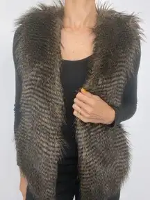 JACK by BB Dakota faux fur side pockets vest