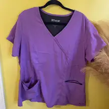 Grey's Anatomy Women's Lavender Scrub Top
