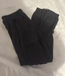 Aerie fleece jogger sweatpants in dark gray 