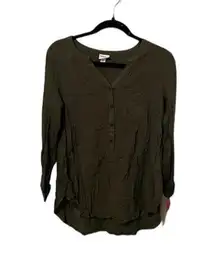 NWT OLIVE GREEN MERONA LONG SLEEVE TOP