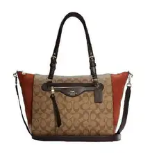 Coach NWT  Kleo Carryall in Signature Canvas