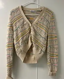 Zara sweater size small colorful