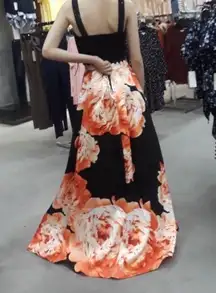 Two Piece Dress Set Floral 