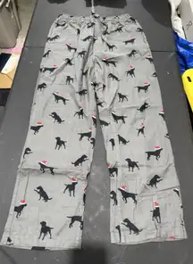 Eddie Bauer Men's Flannel Christmas Lab Cinder Sleep Pants Pajamas Size M NWT