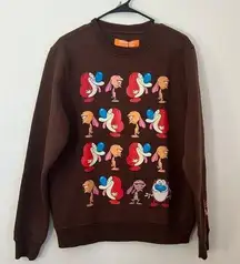 Nickelodeon Ren and Stimpy Brown Sweatshirt