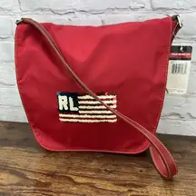 Vintage New Ralph Lauren Purse Red Polo Jeans Co Sequin Flag McBling Y2K‎