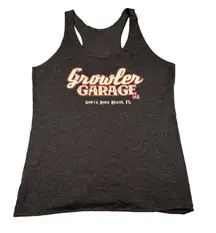 Growler Garage Womens Gray 30A Santa Rosa Beach FL Racerback Tank‎ Top Large