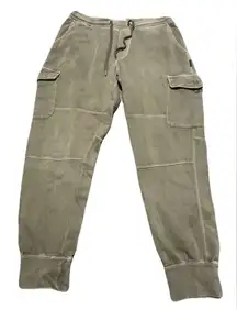 (American Eagle) Cargo Green Sweatpants: Size M Tall