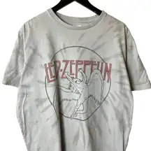 Led Zeppelin T Shirt Large L Cream Gray Graphic Tee