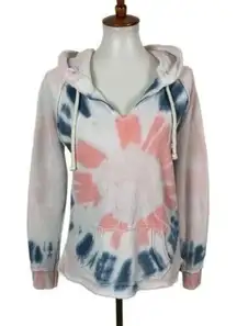 Ocean Drive Hoodie Small Tie Dye Pullover Soft Lounge Cozy Sweatshirt