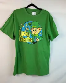 TEE LUV Lucky Charms Green Women's Tee SIZE XL  Graphic‎ Tee