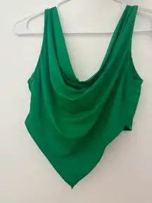 Green Crop Top