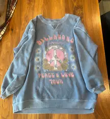 Billabong Blue Graphic Sweatshirt