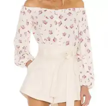 Womens Size XS AFRM Revolve Nessa Bodysuit Floral NWT