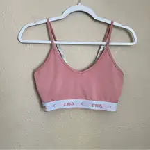 Zyia Active Comfort Pink Strappy Sport Bra XS