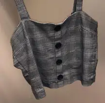 Plaid Cropped Top
