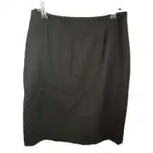 Paradox Vintage Basic Professional Black Above The Knee Pencil Skirt