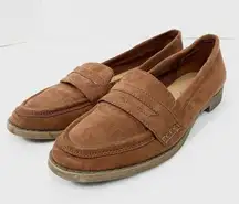 American Eagle Tan Faux Suede Loafers Shoes