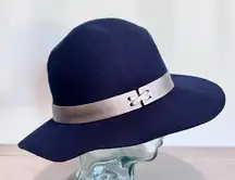 Calypso St Barth Women’s Navy Wool‎ Floppy Boho Chic Hat One Size Made In USA